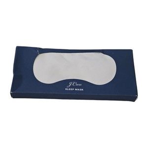 J Crew Sleep Mask Eye Mask Cotton Poplin White Relax Cover Elastic Strap Travel